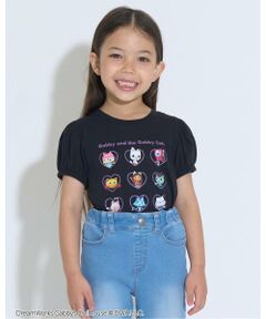 Lycee mine / リセマイン Tシャツ | 【ギャビーズドールハウス】【ソフトコットン】パフスリーブプリントTシャツ