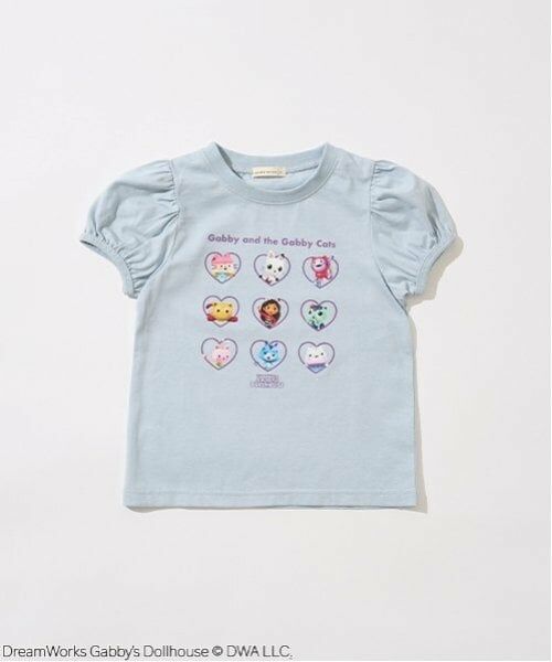 Lycee mine / リセマイン Tシャツ | 【ギャビーズドールハウス】【ソフトコットン】パフスリーブプリントTシャツ | 詳細2