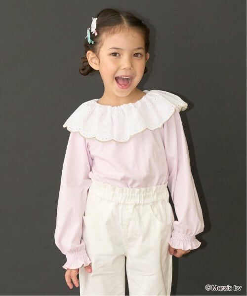 Lycee mine / リセマイン Tシャツ | 【Miffy】【ソフトコットン】コットンレース衿トップス（ライト ピンク）