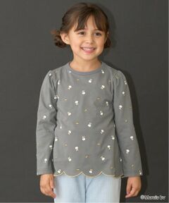 Lycee mine / リセマイン Tシャツ | 【Miffy】総柄裾スカラップAラインTシャツ