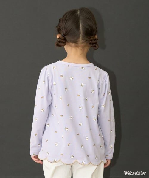 Lycee mine / リセマイン Tシャツ | 【Miffy】総柄裾スカラップAラインTシャツ | 詳細15