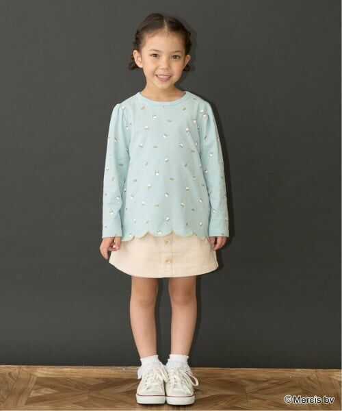 Lycee mine / リセマイン Tシャツ | 【Miffy】総柄裾スカラップAラインTシャツ | 詳細17