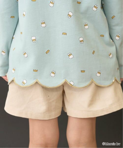 Lycee mine / リセマイン Tシャツ | 【Miffy】総柄裾スカラップAラインTシャツ | 詳細19