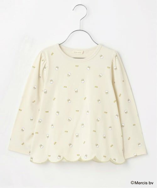 Lycee mine / リセマイン Tシャツ | 【Miffy】総柄裾スカラップAラインTシャツ | 詳細2
