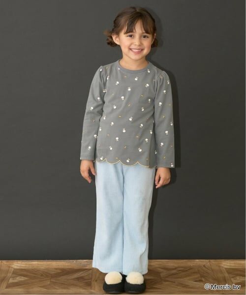 Lycee mine / リセマイン Tシャツ | 【Miffy】総柄裾スカラップAラインTシャツ | 詳細20