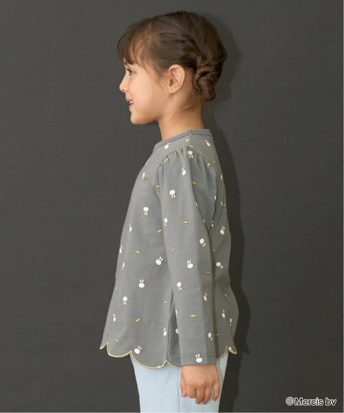 Lycee mine / リセマイン Tシャツ | 【Miffy】総柄裾スカラップAラインTシャツ | 詳細21