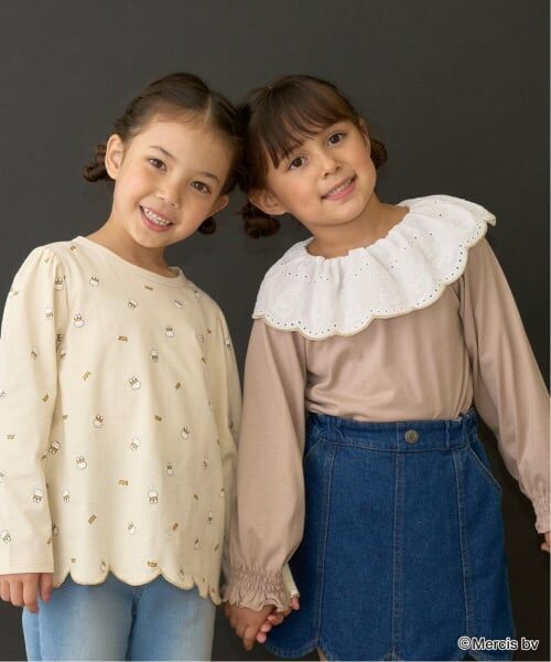 Lycee mine / リセマイン Tシャツ | 【Miffy】総柄裾スカラップAラインTシャツ | 詳細24