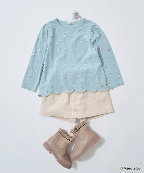 Lycee mine / リセマイン Tシャツ | 【Miffy】総柄裾スカラップAラインTシャツ | 詳細25