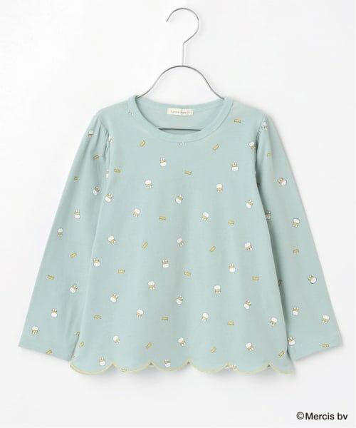 Lycee mine / リセマイン Tシャツ | 【Miffy】総柄裾スカラップAラインTシャツ | 詳細4