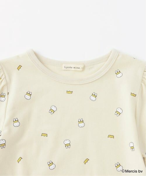Lycee mine / リセマイン Tシャツ | 【Miffy】総柄裾スカラップAラインTシャツ | 詳細7