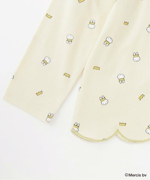 Lycee mine / リセマイン Tシャツ | 【Miffy】総柄裾スカラップAラインTシャツ | 詳細8