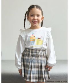 Lycee mine / リセマイン Tシャツ | 【大人気カラー再入荷】【サンリオキャラクターズ】【どちらが前でもOK】【ソフトコットン】肩フリルAラインTシャツ