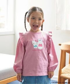 Lycee mine / リセマイン Tシャツ | 【大人気カラー再入荷】【サンリオキャラクターズ】【どちらが前でもOK】【ソフトコットン】肩フリルAラインTシャツ