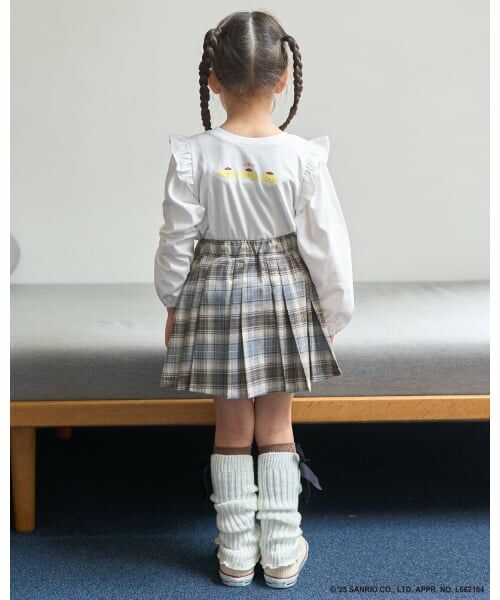 Lycee mine / リセマイン Tシャツ | 【大人気カラー再入荷】【サンリオキャラクターズ】【どちらが前でもOK】【ソフトコットン】肩フリルAラインTシャツ | 詳細15