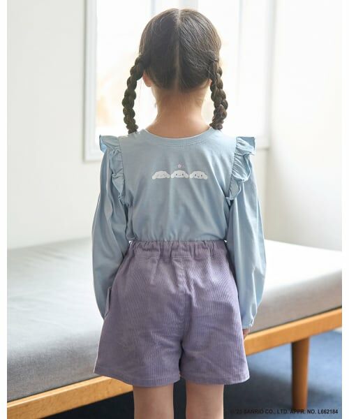 Lycee mine / リセマイン Tシャツ | 【大人気カラー再入荷】【サンリオキャラクターズ】【どちらが前でもOK】【ソフトコットン】肩フリルAラインTシャツ | 詳細21