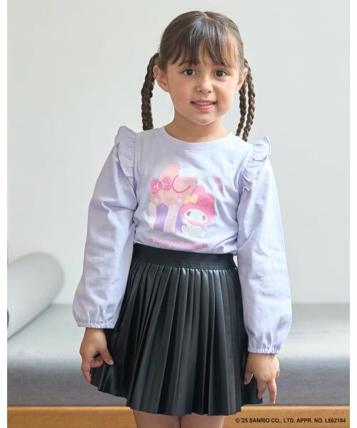 Lycee mine / リセマイン Tシャツ | 【大人気カラー再入荷】【サンリオキャラクターズ】【どちらが前でもOK】【ソフトコットン】肩フリルAラインTシャツ | 詳細22
