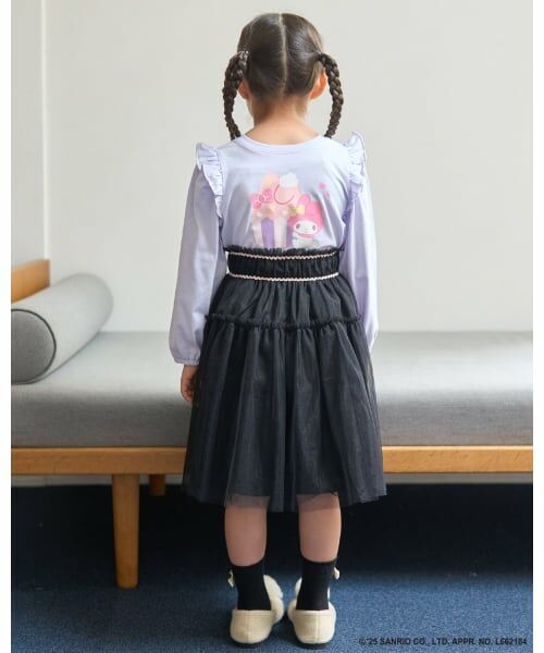 Lycee mine / リセマイン Tシャツ | 【大人気カラー再入荷】【サンリオキャラクターズ】【どちらが前でもOK】【ソフトコットン】肩フリルAラインTシャツ | 詳細24