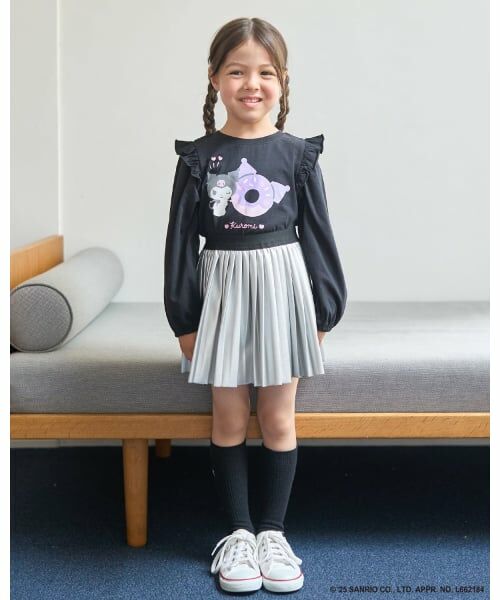 Lycee mine / リセマイン Tシャツ | 【大人気カラー再入荷】【サンリオキャラクターズ】【どちらが前でもOK】【ソフトコットン】肩フリルAラインTシャツ | 詳細25