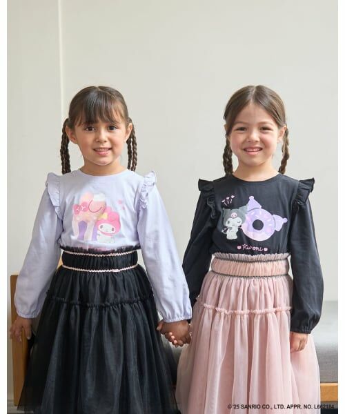 Lycee mine / リセマイン Tシャツ | 【大人気カラー再入荷】【サンリオキャラクターズ】【どちらが前でもOK】【ソフトコットン】肩フリルAラインTシャツ | 詳細30