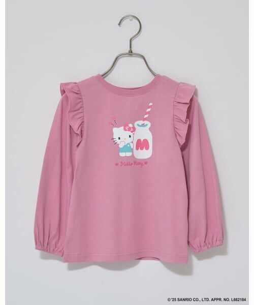 Lycee mine / リセマイン Tシャツ | 【大人気カラー再入荷】【サンリオキャラクターズ】【どちらが前でもOK】【ソフトコットン】肩フリルAラインTシャツ | 詳細6