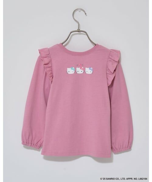 Lycee mine / リセマイン Tシャツ | 【大人気カラー再入荷】【サンリオキャラクターズ】【どちらが前でもOK】【ソフトコットン】肩フリルAラインTシャツ | 詳細7