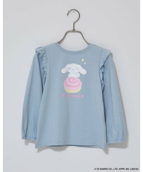 Lycee mine / リセマイン Tシャツ | 【大人気カラー再入荷】【サンリオキャラクターズ】【どちらが前でもOK】【ソフトコットン】肩フリルAラインTシャツ | 詳細8