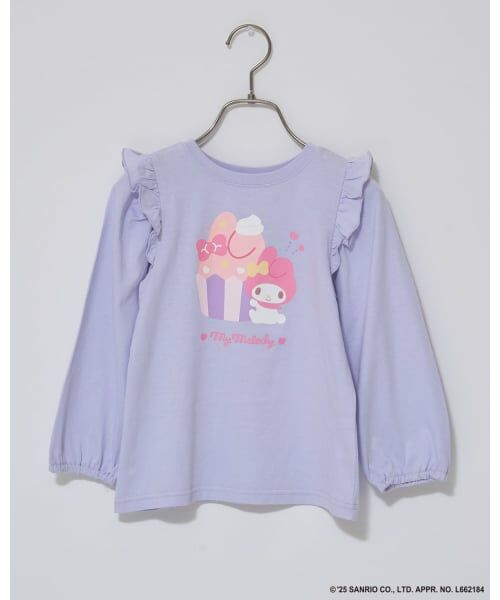 Lycee mine / リセマイン Tシャツ | 【大人気カラー再入荷】【サンリオキャラクターズ】【どちらが前でもOK】【ソフトコットン】肩フリルAラインTシャツ | 詳細9