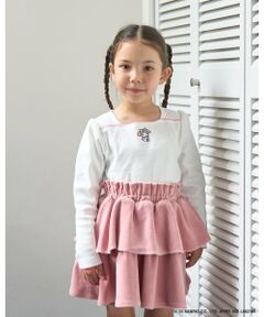 Lycee mine / リセマイン Tシャツ | 【サンリオキャラクターズ】ワンポイント刺しゅうトップス