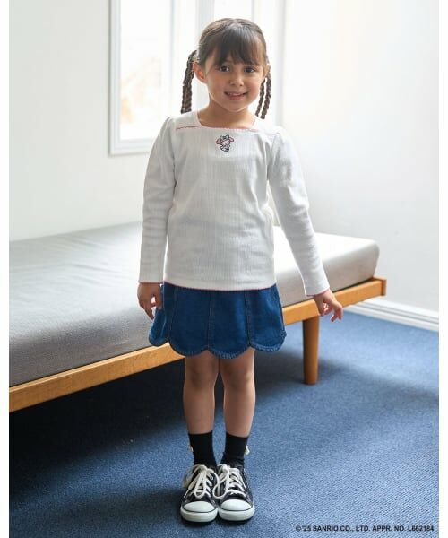 Lycee mine / リセマイン Tシャツ | 【サンリオキャラクターズ】ワンポイント刺しゅうトップス | 詳細15