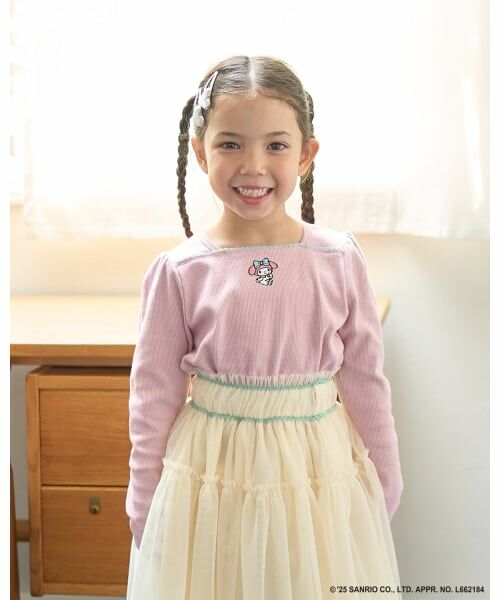 Lycee mine / リセマイン Tシャツ | 【サンリオキャラクターズ】ワンポイント刺しゅうトップス | 詳細18