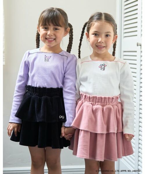 Lycee mine / リセマイン Tシャツ | 【サンリオキャラクターズ】ワンポイント刺しゅうトップス | 詳細29