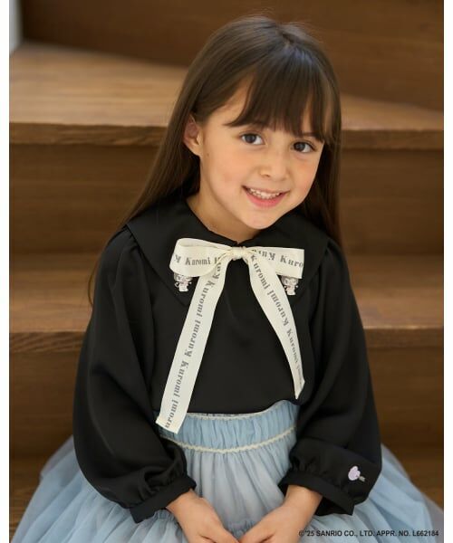 Lycee mine / リセマイン シャツ・ブラウス | 【サンリオキャラクターズ】ボウタイ付きブラウス（黒）