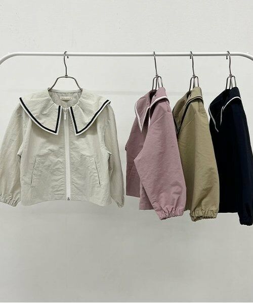 Lycee mine / リセマイン ブルゾン | フリルカラーウィンドブレーカー | 詳細14