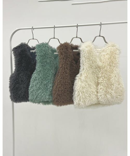 Lycee mine / リセマイン ダウンジャケット・ベスト | 【ふわふわやわらか】ファーベスト | 詳細15