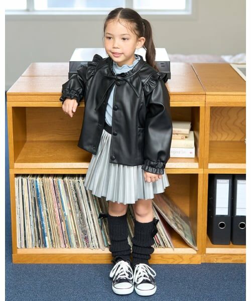 Lycee mine / リセマイン ブルゾン | 【やわらか合皮】ノーカラージャケット | 詳細17