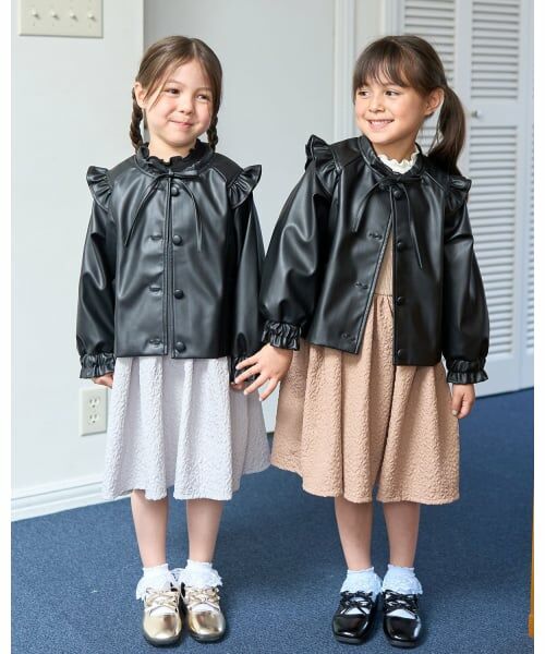 Lycee mine / リセマイン ブルゾン | 【やわらか合皮】ノーカラージャケット | 詳細23
