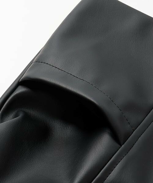 Lycee mine / リセマイン ブルゾン | 【やわらか合皮】ノーカラージャケット | 詳細4