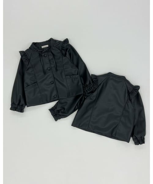 Lycee mine / リセマイン ブルゾン | 【やわらか合皮】ノーカラージャケット | 詳細9