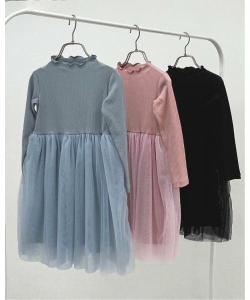 Lycee mine / リセマイン ミニ丈・ひざ丈ワンピース | チュールドッキングワンピース | 詳細12
