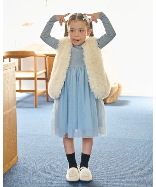 Lycee mine / リセマイン ミニ丈・ひざ丈ワンピース | チュールドッキングワンピース | 詳細19