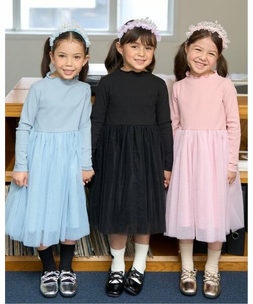 Lycee mine / リセマイン ミニ丈・ひざ丈ワンピース | チュールドッキングワンピース | 詳細23