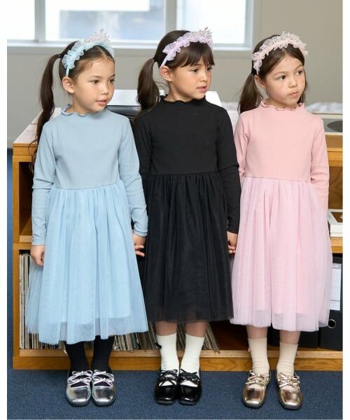 Lycee mine / リセマイン ミニ丈・ひざ丈ワンピース | チュールドッキングワンピース | 詳細24