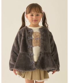 【Lycee mine バレエシリーズ】ノーカラーペプラムブルゾン