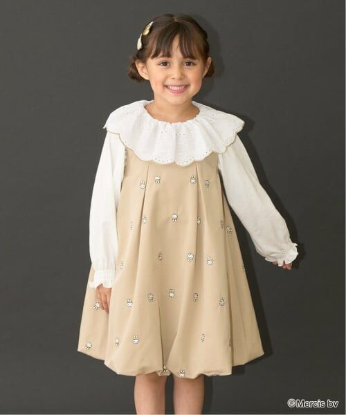 Lycee mine / リセマイン ミニ丈・ひざ丈ワンピース | 【Miffy】刺しゅう総柄バルーンワンピース | 詳細14