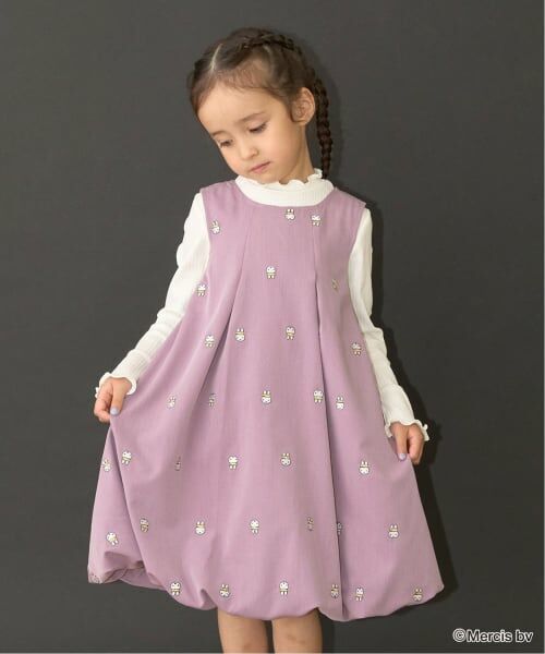 Lycee mine / リセマイン ミニ丈・ひざ丈ワンピース | 【Miffy】刺しゅう総柄バルーンワンピース | 詳細17