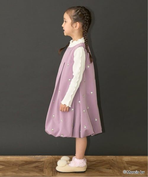 Lycee mine / リセマイン ミニ丈・ひざ丈ワンピース | 【Miffy】刺しゅう総柄バルーンワンピース | 詳細18