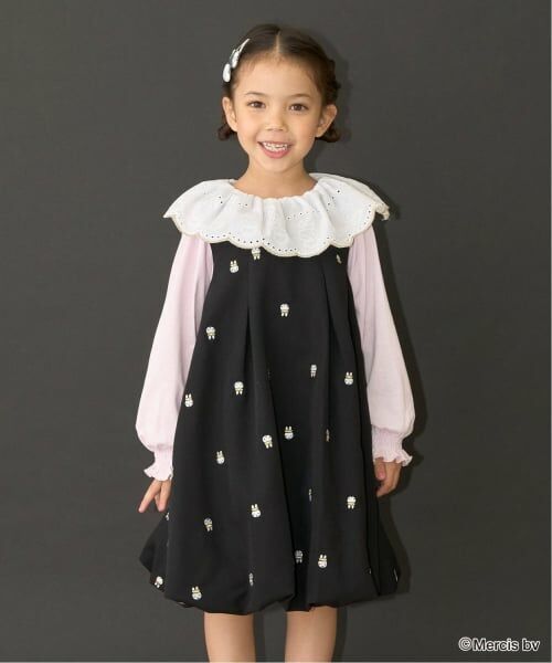 Lycee mine / リセマイン ミニ丈・ひざ丈ワンピース | 【Miffy】刺しゅう総柄バルーンワンピース | 詳細20