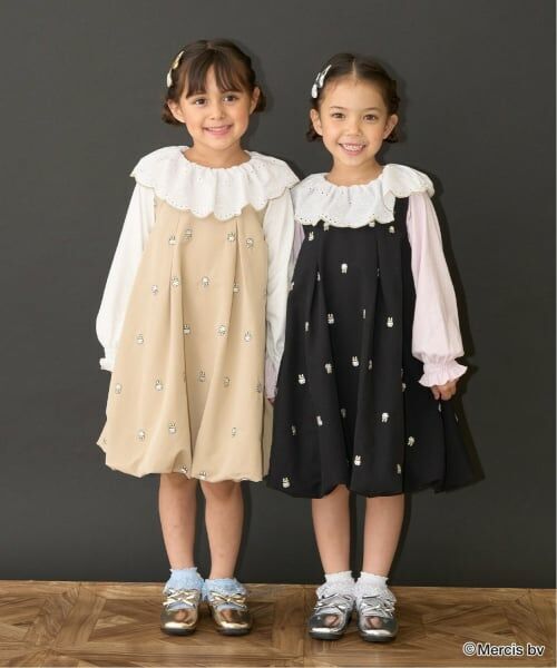 Lycee mine / リセマイン ミニ丈・ひざ丈ワンピース | 【Miffy】刺しゅう総柄バルーンワンピース | 詳細23