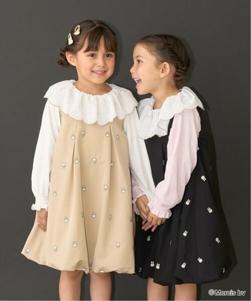 Lycee mine / リセマイン ミニ丈・ひざ丈ワンピース | 【Miffy】刺しゅう総柄バルーンワンピース | 詳細24