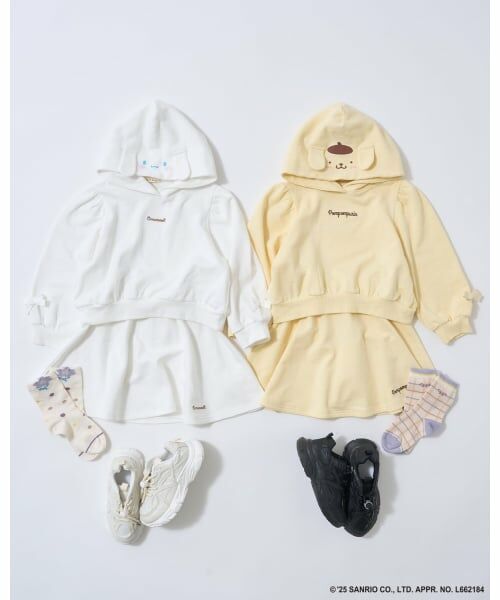 Lycee mine / リセマイン パーカー | 【サンリオキャラクターズ】【毛玉バイバイ裏毛】変身パーカ&フレアスカートセット | 詳細9